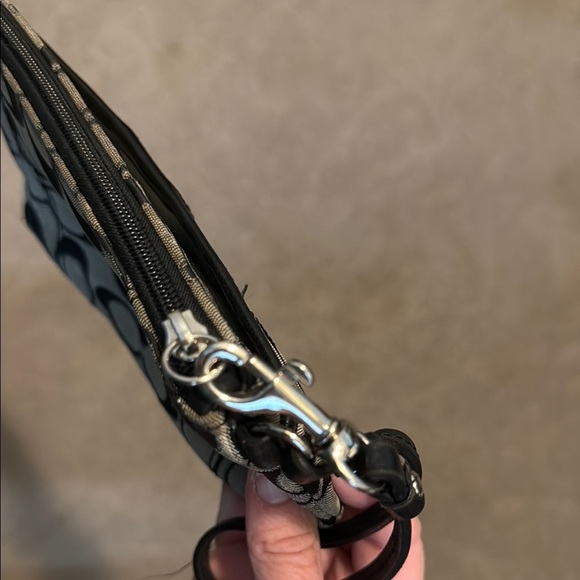 Coach Black and Gray Wristlet - Picture 10 of 12